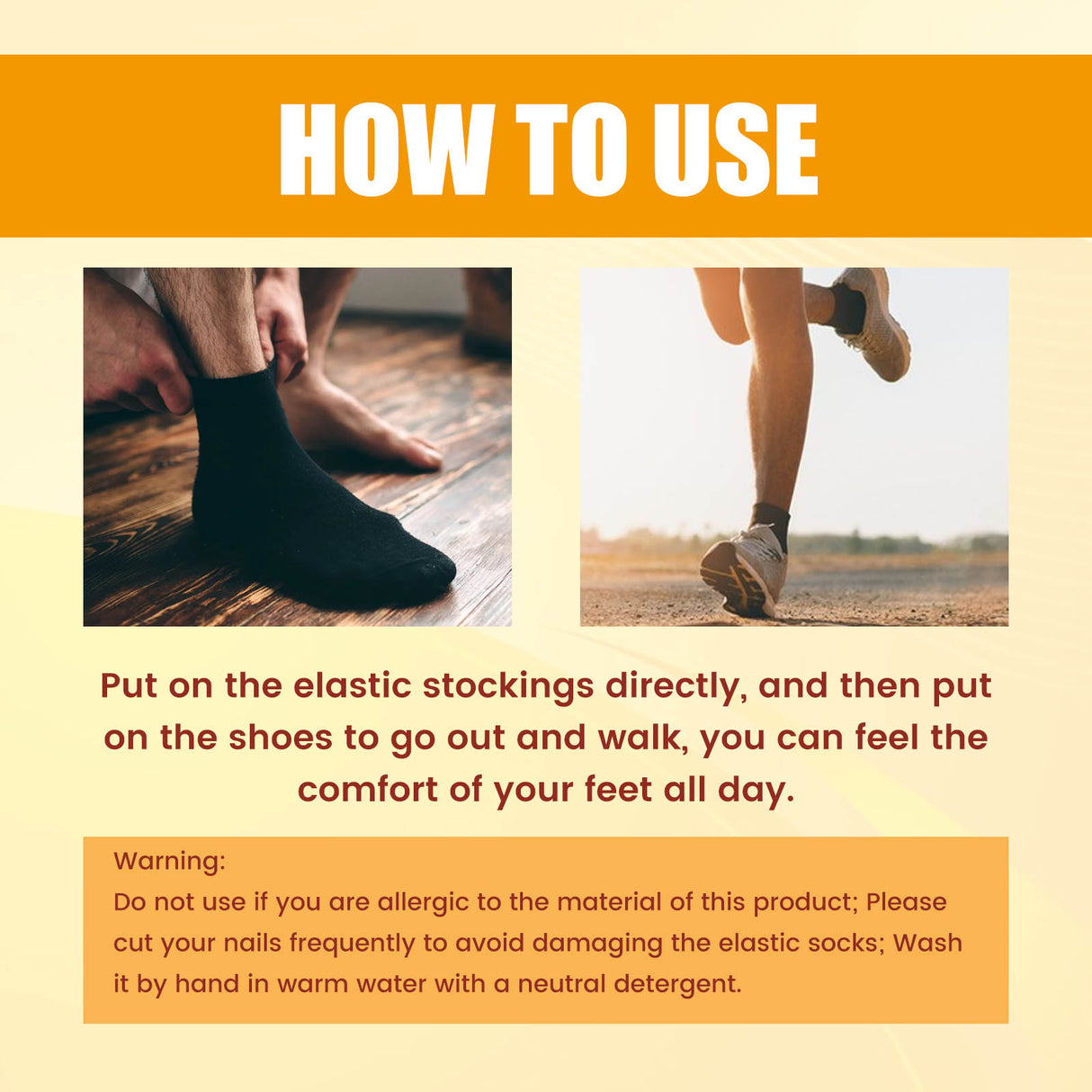 Ionic Body Shaping Stretch Socks, Outdoor Sports Comfortable Breathable Non-slip Foot Care Elastic Socks - V.I.P Digital Presence