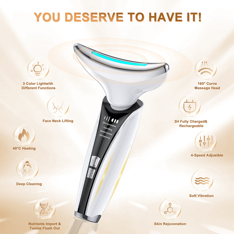 Hot Sell Skin Rejuvenation Tightening Anti-aging Face Neck Lifting Massager Led Photon Therapy Face And Neck Lifting Device - V.I.P Digital Presence