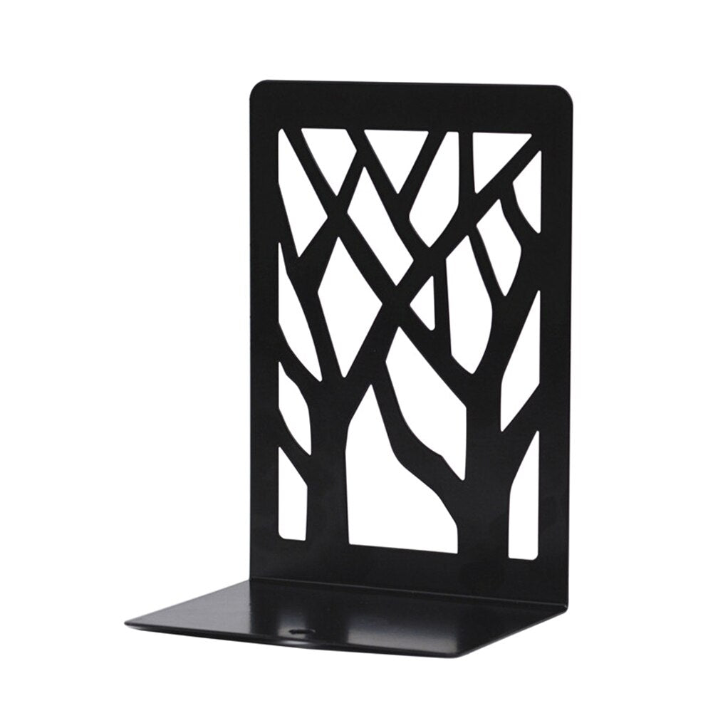 1 Pair Metal Fashion Bookends Bookends for Shelves Metal Bookend Supports for Shelves and Desk - V.I.P Digital Presence