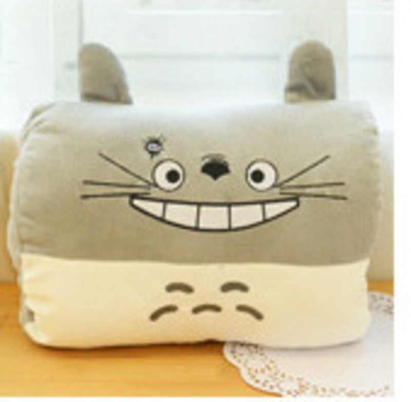 Animated nap pillow, warm hand cover, cylindrical cushion, creative hand warmer, girls' plush toy - V.I.P Digital Presence