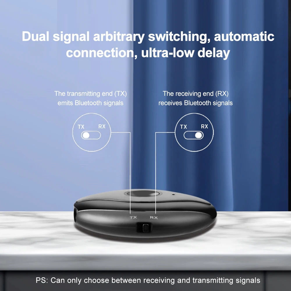 AUX Bluetooth audio receiver transmitter 2-in-1 BT5.4 car Bluetooth audio connector Bluetooth adapter - V.I.P Digital Presence