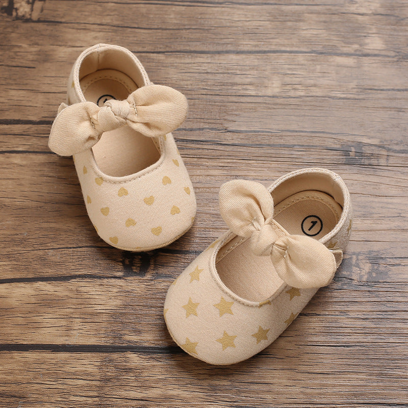 Spring And Autumn Models 0-1 Year Old Baby Toddler Shoes Soft Bottom Baby Shoes Soft Rubber Bottom Breathable Princess Shoes - V.I.P Digital Presence