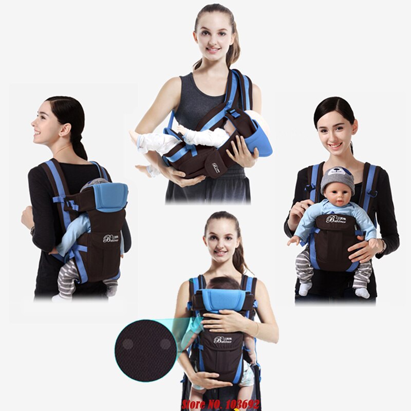 Beth Bear Baby Carrier 0-30 Months Breathable Front Facing 4 in 1 Infant Comfortable Sling Backpack Pouch Wrap Baby Kangaroo New - V.I.P Digital Presence