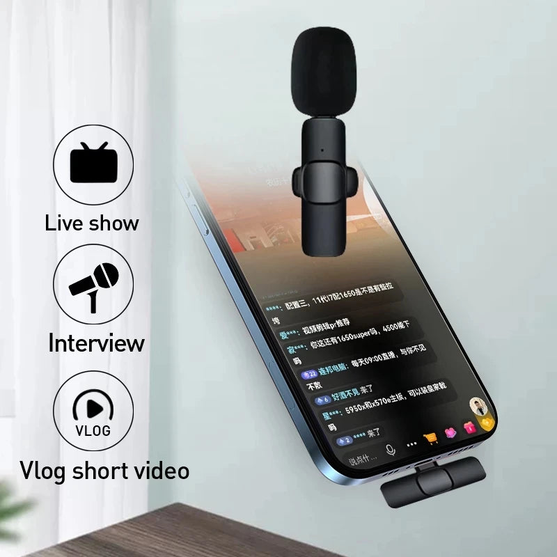 Buttonhole Lavalier Wireless Lapel Microphone Bluetooth Mini Mic For Phone PC Cell Mobile Small Micro Tiny Tie Mike Mikrofon USB - V.I.P Digital Presence