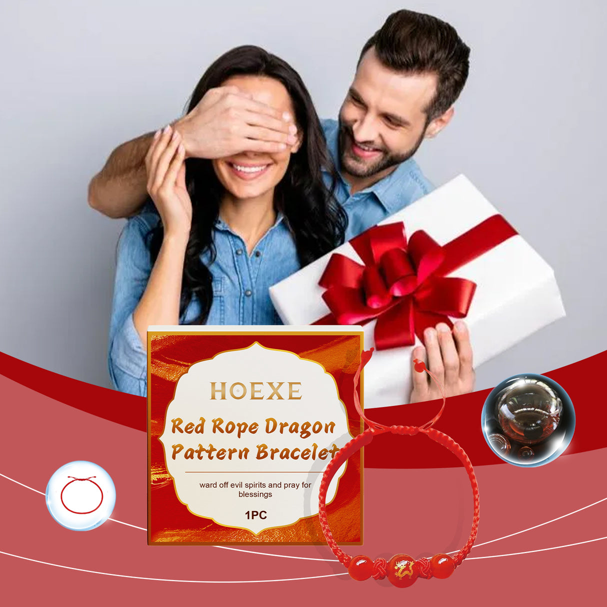 Red Rope Dragon Bracelet Traditional Elements Designed For Men And Women Couples Universal Bracelet Gift Daily Portable - V.I.P Digital Presence