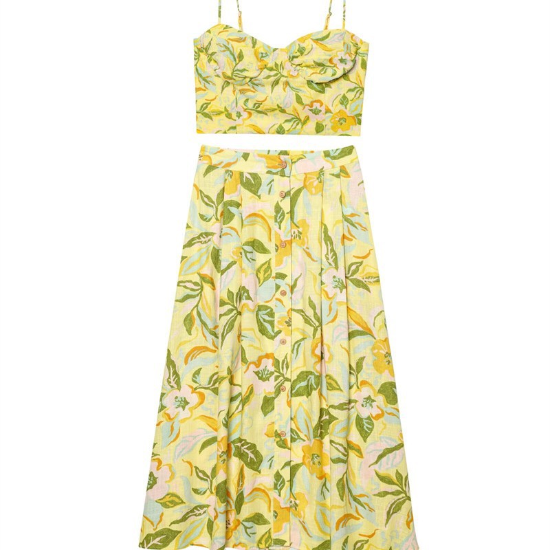 Style Strapless Top with Printed Skirt Set - V.I.P Digital Presence