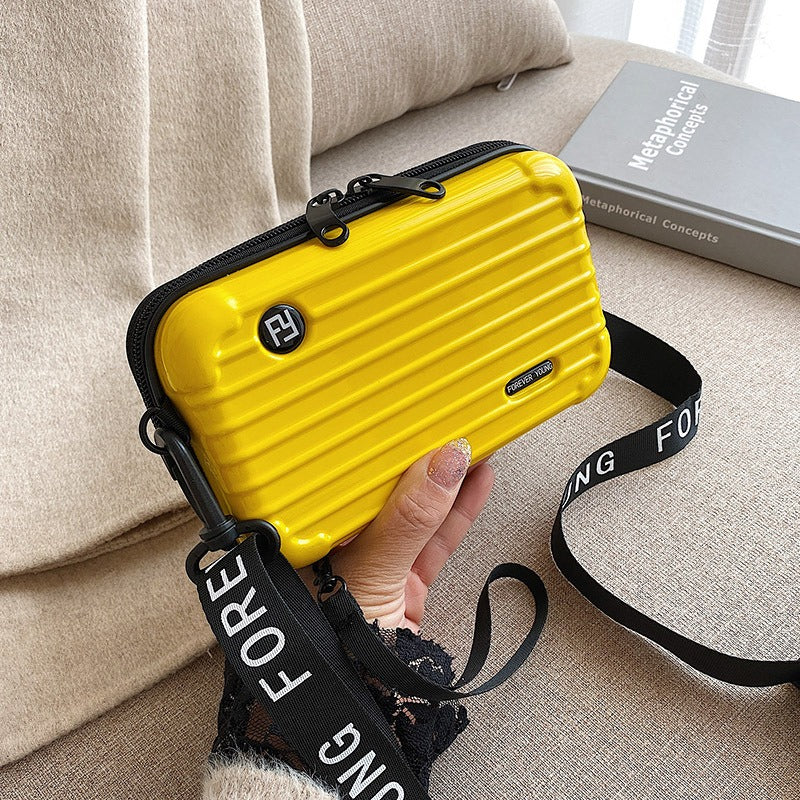 PC hard shell toiletry bag 7-inch shoulder crossbody bag hand storage bag suitcase small bag - V.I.P Digital Presence
