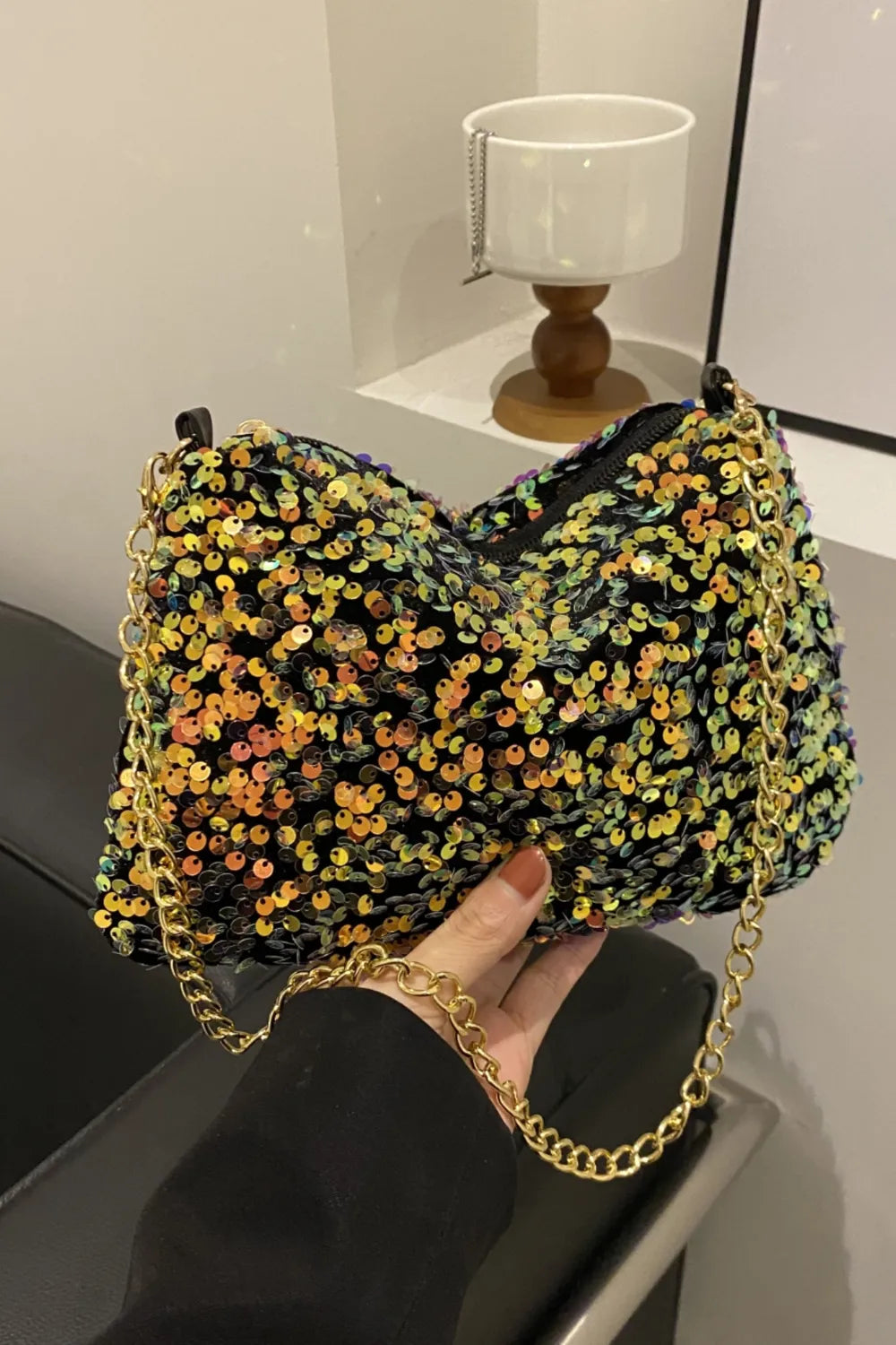 Sequin Removable Strap Shoulder Bag - V.I.P Digital Presence