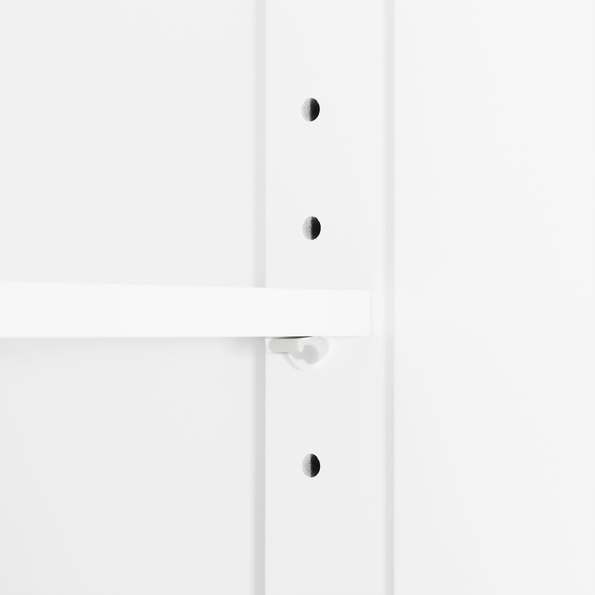 Tall Bathroom Cabinet with Four Doors, Large Storage Space Open Shelve, Upper Storage Cabinet, Whit - V.I.P Digital Presence