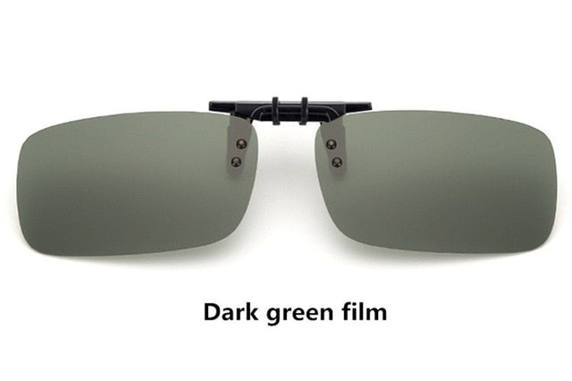 Cool Polarized Mirrored UV400 Lens Clips On Sunglasses Driving Night Vision Lens Sun Glasses Male Anti-UVA For Men Women - V.I.P Digital Presence
