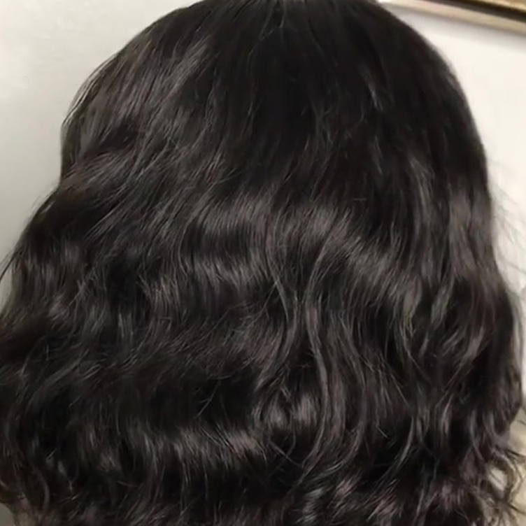 New Ladies Chemical Fiber Front Lace Bobo Short Curly Hair Long Bangs Wig Headgear - V.I.P Digital Presence
