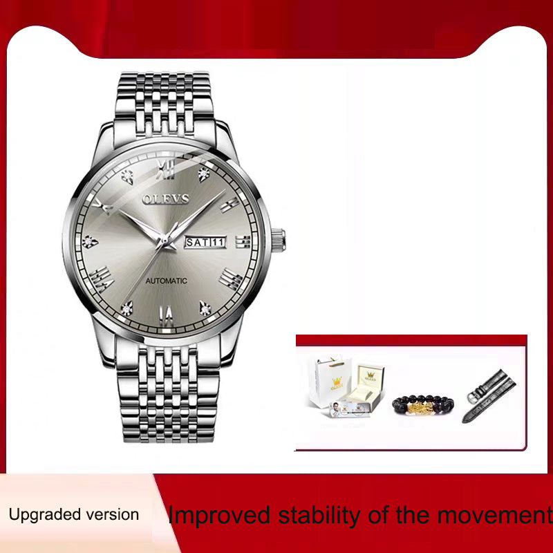 Men's Watch Men's Mechanical Watch Fully Automatic Simple Wind Waterproof Night Light Watch - V.I.P Digital Presence