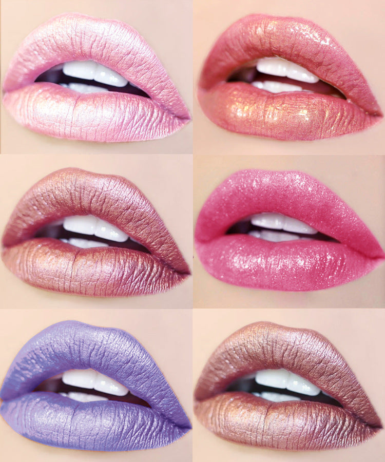 handaiyan Diamond Pearl Lip Gloss Non-Stick Cup Mermaid Lip Gloss Lipstick - V.I.P Digital Presence