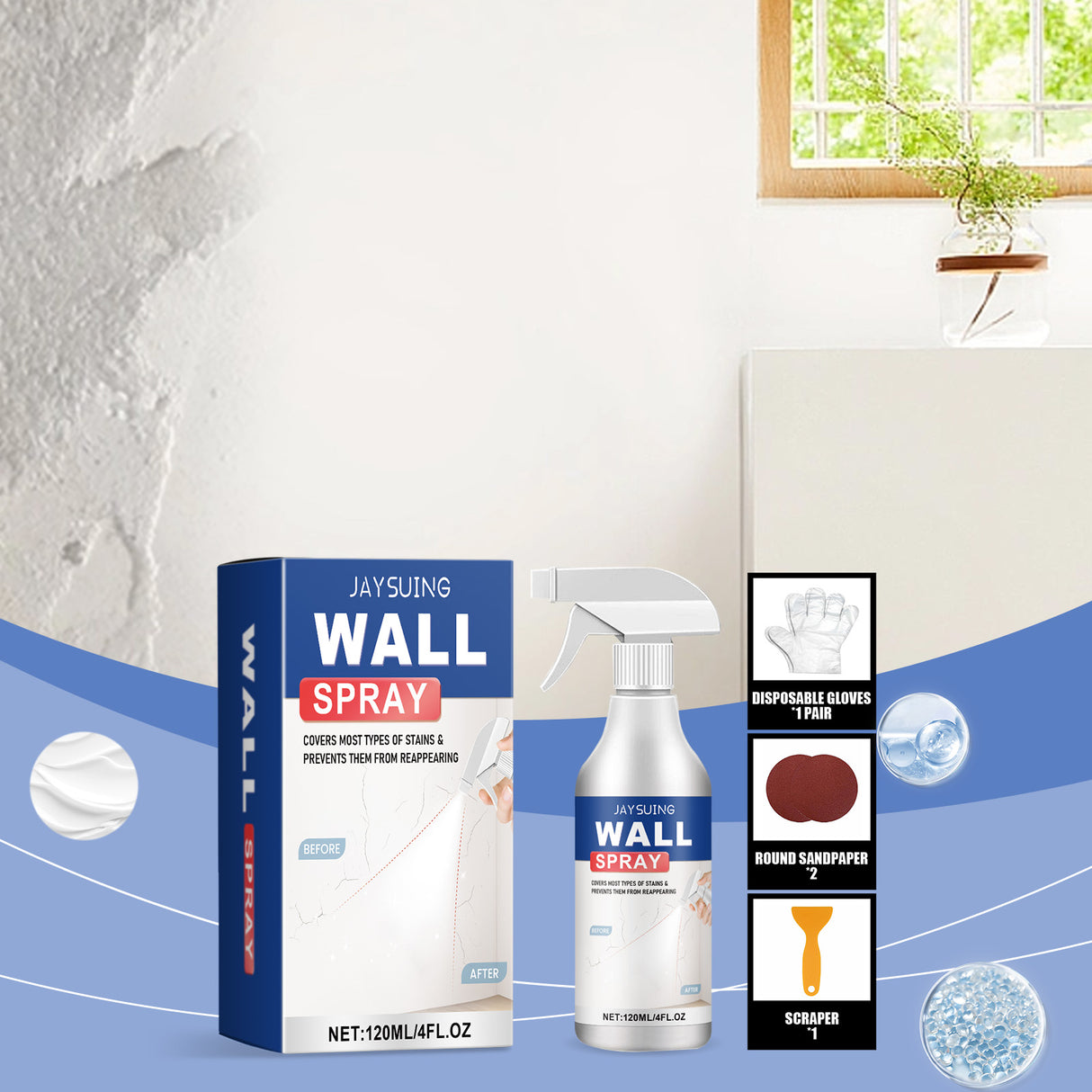 Wall Renovation Spray Paint, Decontamination Apply Waterproof Fast Light Paint Renovation Wall Renovation Spray - V.I.P Digital Presence