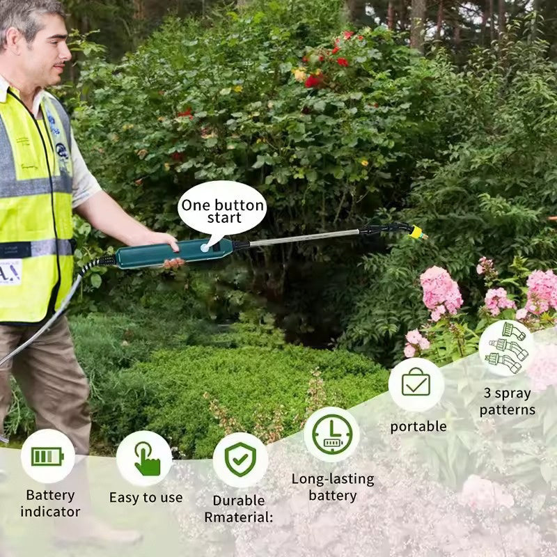 2400mAh Portable Electric Sprayer. 3 Nozzles, High - Pressure, for Garden Plant Watering - V.I.P Digital Presence