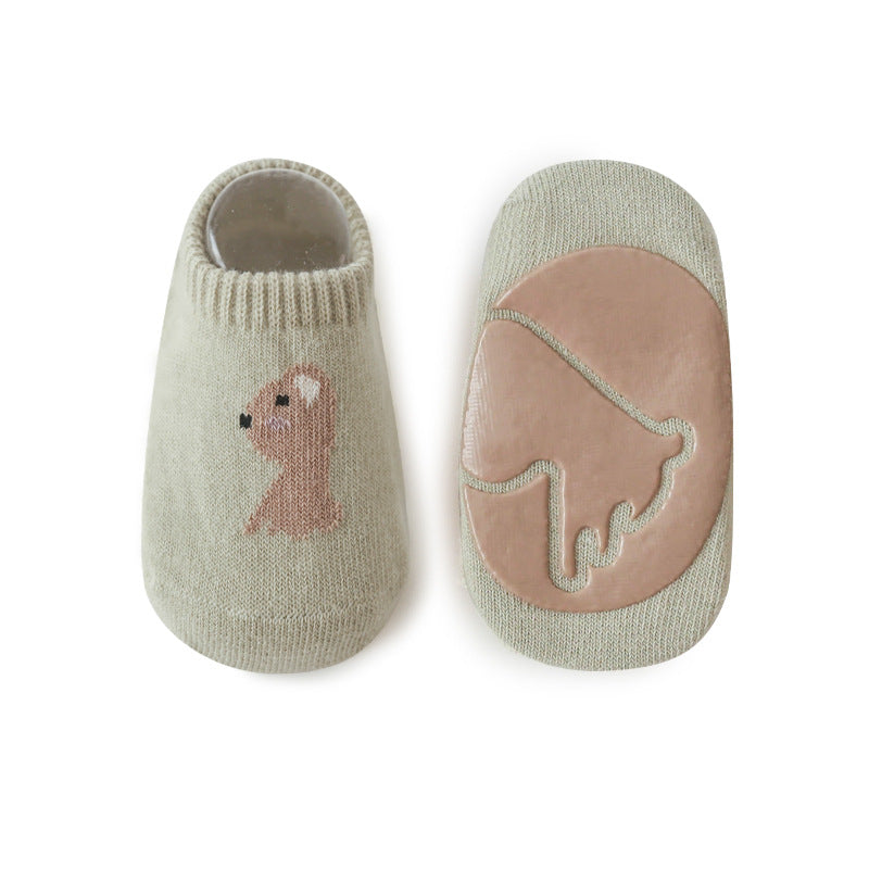 Spring And Summer New Baby Floor Socks Combed Cotton Non-Slip Indoor Cool Children Toddler Socks Cartoon Short Boat Socks - V.I.P Digital Presence