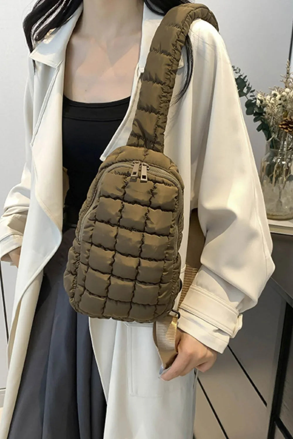 Quilted Nylon Crossbody Bag - V.I.P Digital Presence