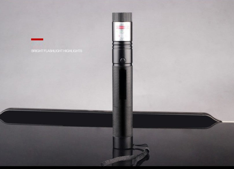 Puntero láser verde militar ardiente