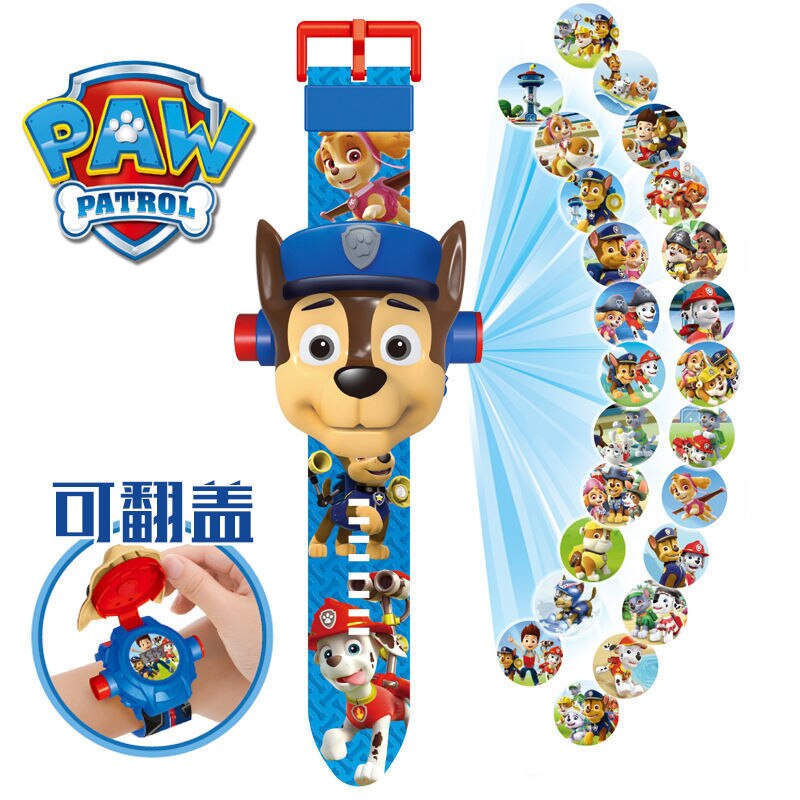 Paw Patrol Toys 3D Projection Digital Watch Dog Puppy Patrulla Canina Anime Action Figures Model Toy Marshall Chase Kid Gift Set - V.I.P Digital Presence