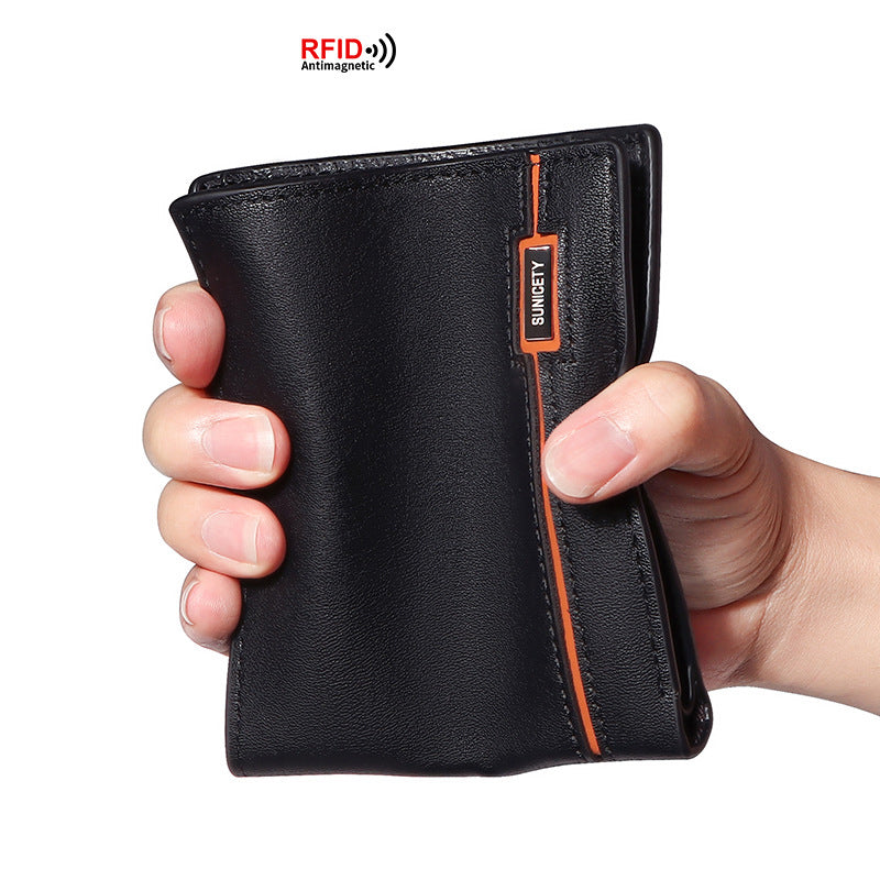New Korean Youth Leather Zipper Short Men's Wallet Retro US Dollar Wallet - V.I.P Digital Presence
