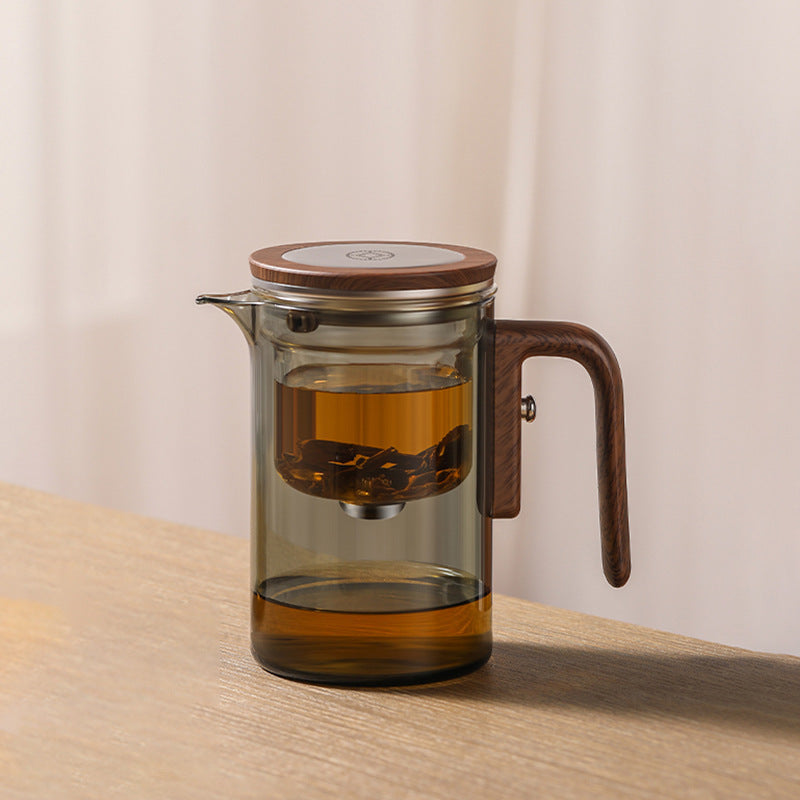 Tea teapot tea separation elegant cup all glass heat-resistant filter tea brewing Kung Fu tea set magnetic suction tea cup - V.I.P Digital Presence