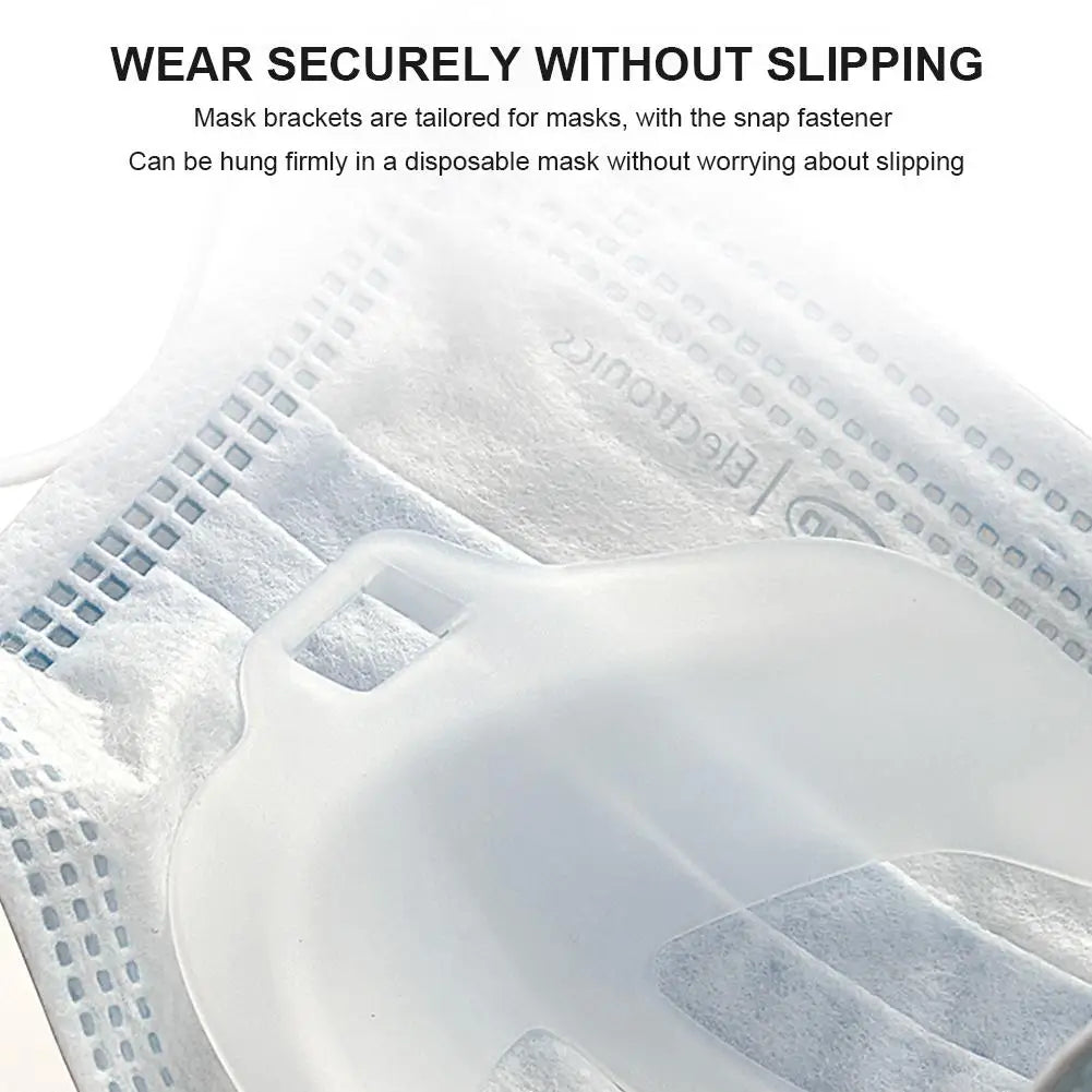 3D Mouth Mask Support Breathing Assist Help Mask Inner Cushion Bracket Food Grade Silicone Mask Holder Breathable Valve - V.I.P Digital Presence