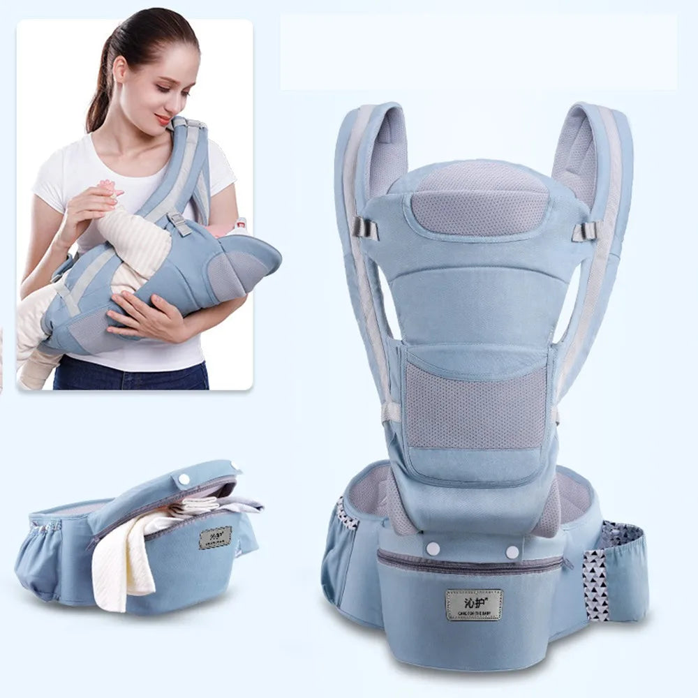 Portabebés ergonómico de 0 a 48 meses, 3 en 1, con asiento frontal, tipo canguro