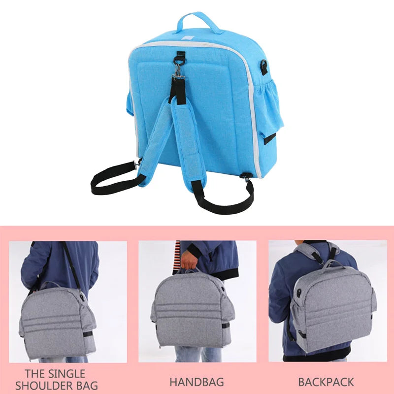 Cama portátil plegable para bebé, cuna de viaje con protección solar, mosquitera, transpirable, suave, cesta de dormir plegable para bebé con juguetes