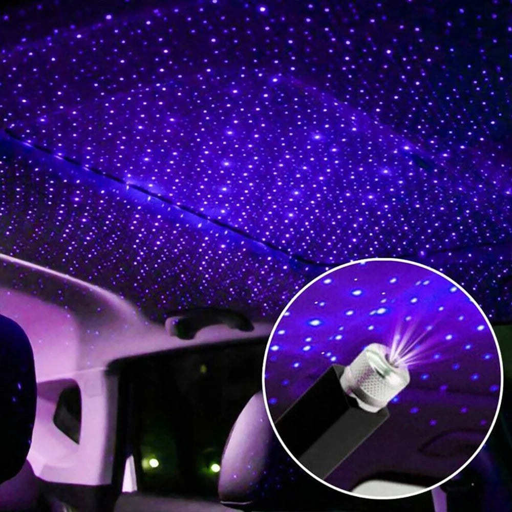 Mini LED Car Roof Star Night Light Projector Atmosphere Galaxy Lamp USB Decorative Lamp Adjustable Car Interior Decor Light - V.I.P Digital Presence