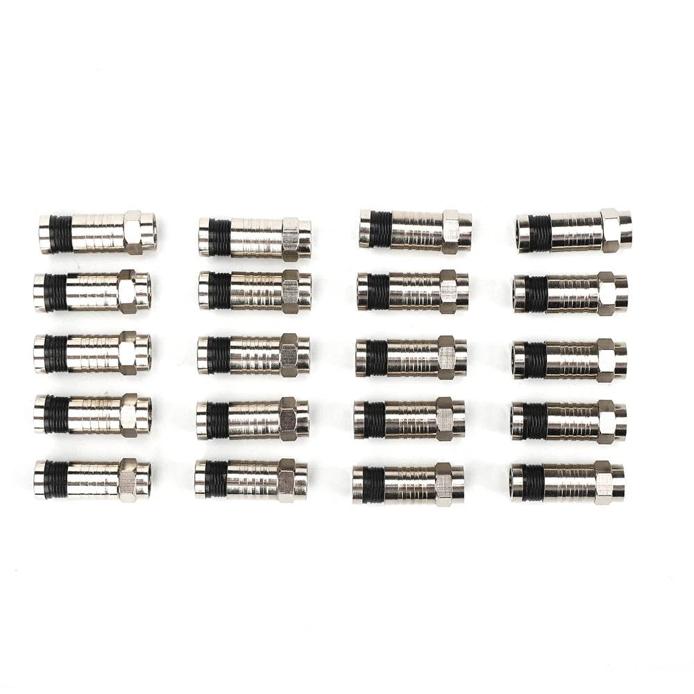 BNC Connector cable RG58 RG59 RG6 Crimping tool kit with crimping 10 compression fittings perfect for CCTV TESTER - V.I.P Digital Presence