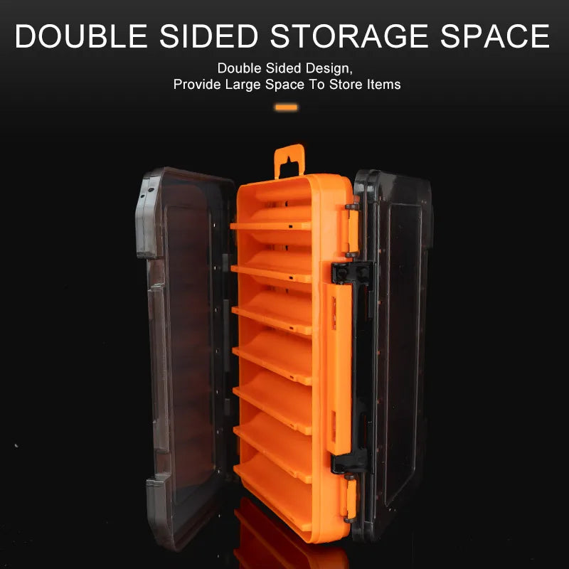 Kingdom Fishing Box 12 14 compartments Fishing Accessories lure Hook Boxes storage Double Sided High Strength Fishing Tackle Box - V.I.P Digital Presence