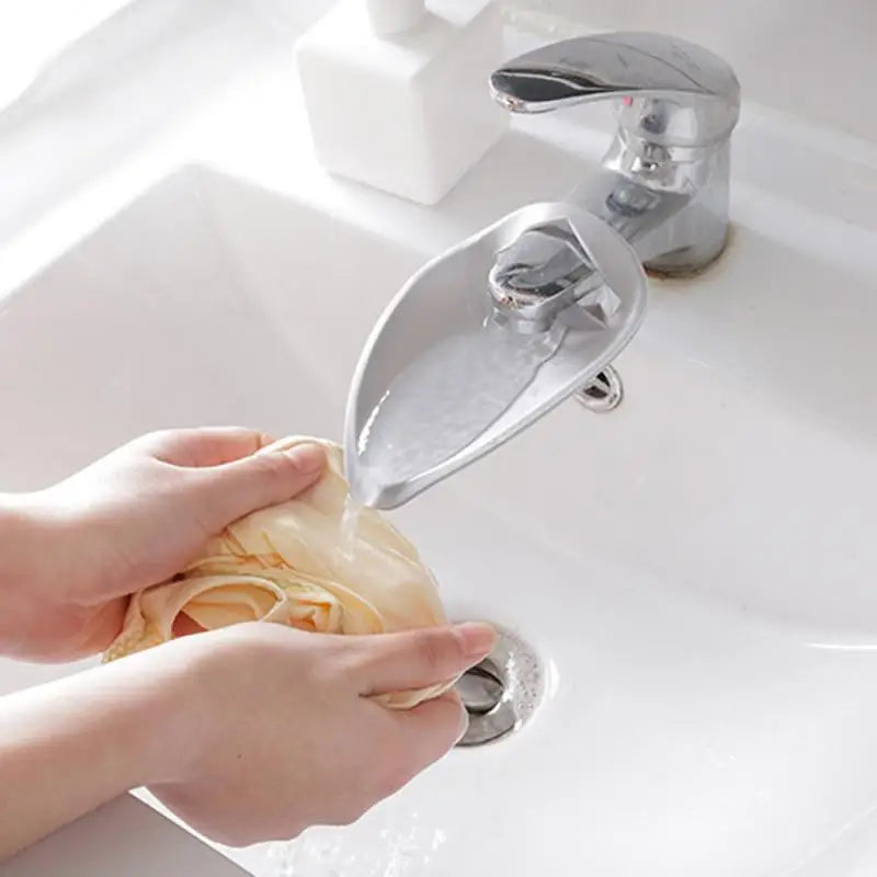 1Pcs Silicone Faucet Extender Solid Color Sink Handle Extension Bathroom Kitchen Accessories Reach Faucet Rubber Hand Washing - V.I.P Digital Presence
