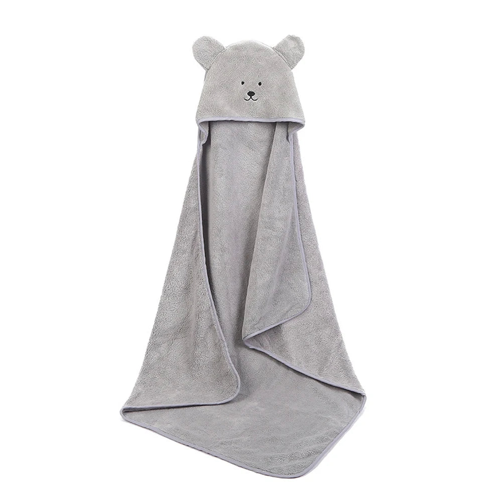 Baby Poncho Bath Towel Toalla Velvet 90*90cm Fleece Hood Infant Towels Blanket Newborn Baby Hooded Towel Infant Babies Spa - V.I.P Digital Presence