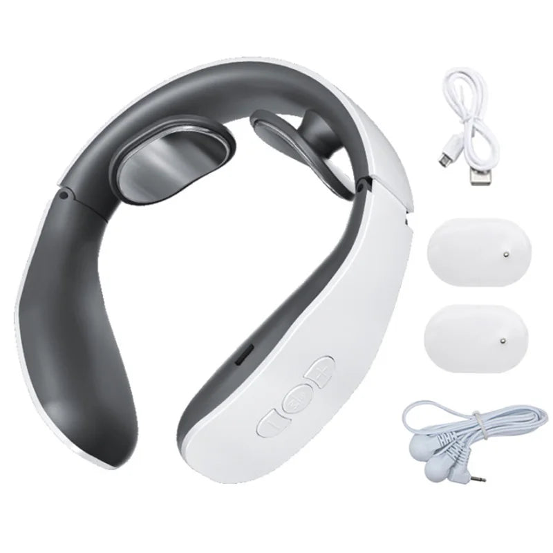 Smart Shoulder Neck Massager Electric Neck Massage Health Care Relaxation 4 Types of Pulse Therapy Relieve Fatigue Relief Tool - V.I.P Digital Presence