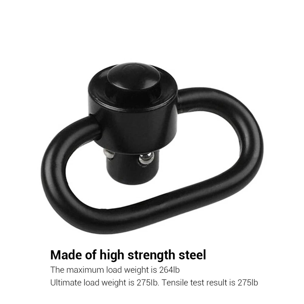 2 piezas Botón pulsador Botón de liberación rápida Correa de soporte de anillo Anillo de montaje de mira giratoria de correa QD