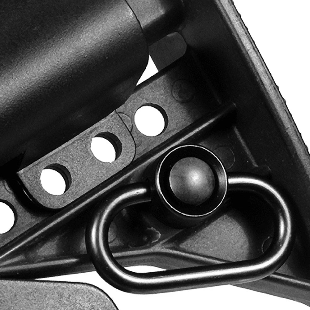 2 piezas Botón pulsador Botón de liberación rápida Correa de soporte de anillo Anillo de montaje de mira giratoria de correa QD