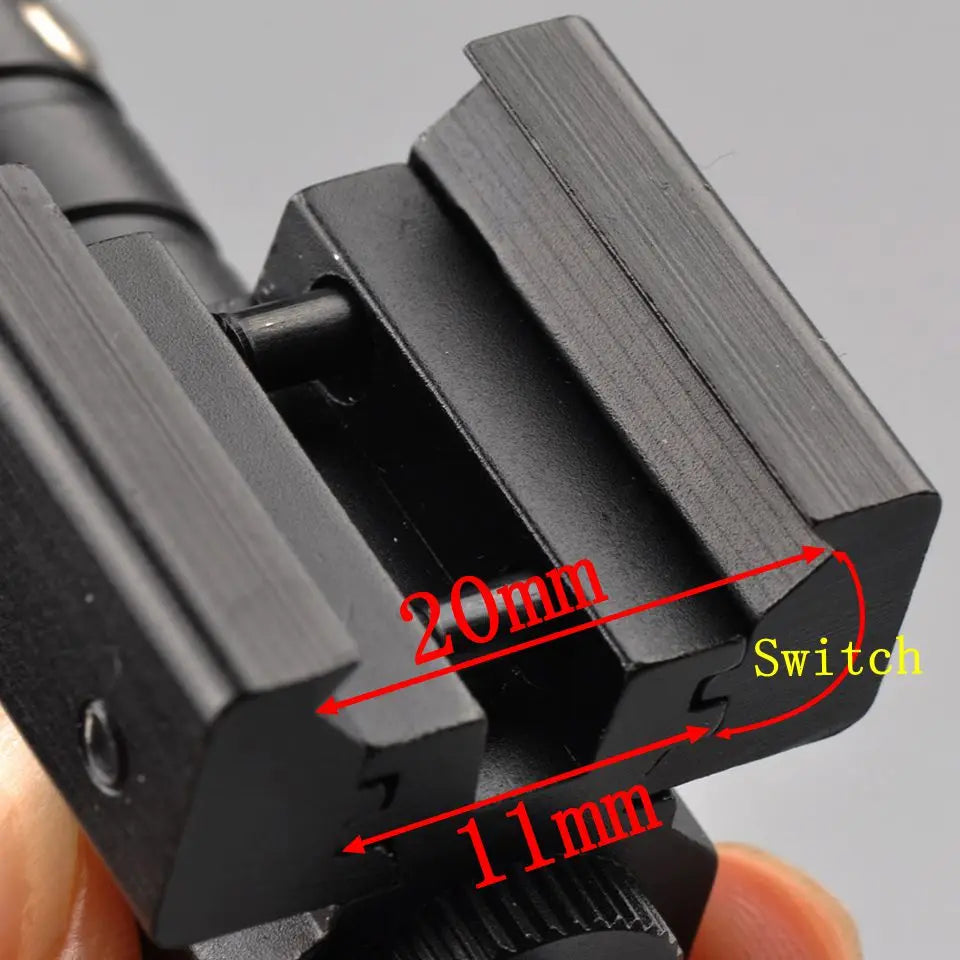 US Red Dot Laser Sight for Picatinny and Rifle with 635-655nm Adjustable 11mm/20mm Picatinny/Weaver Mount - V.I.P Digital Presence