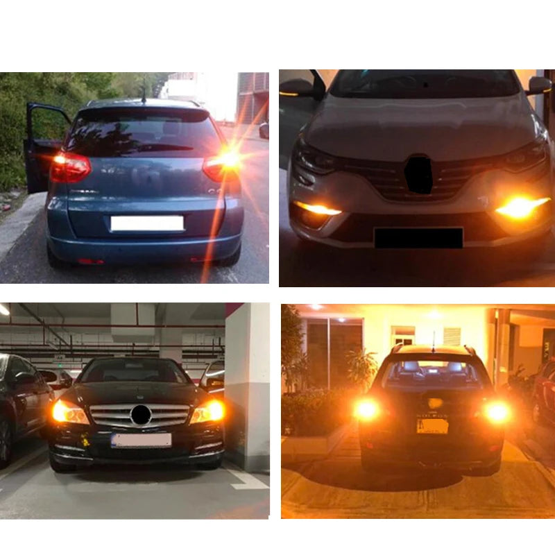 1x 3014 144smd CanBus S25 1156 BA15S P21W LED BAY15D BAU15S PY21W lamp T20 LED 7440 W21W W21/5W led Bulbs For Turn Signal Light - V.I.P Digital Presence