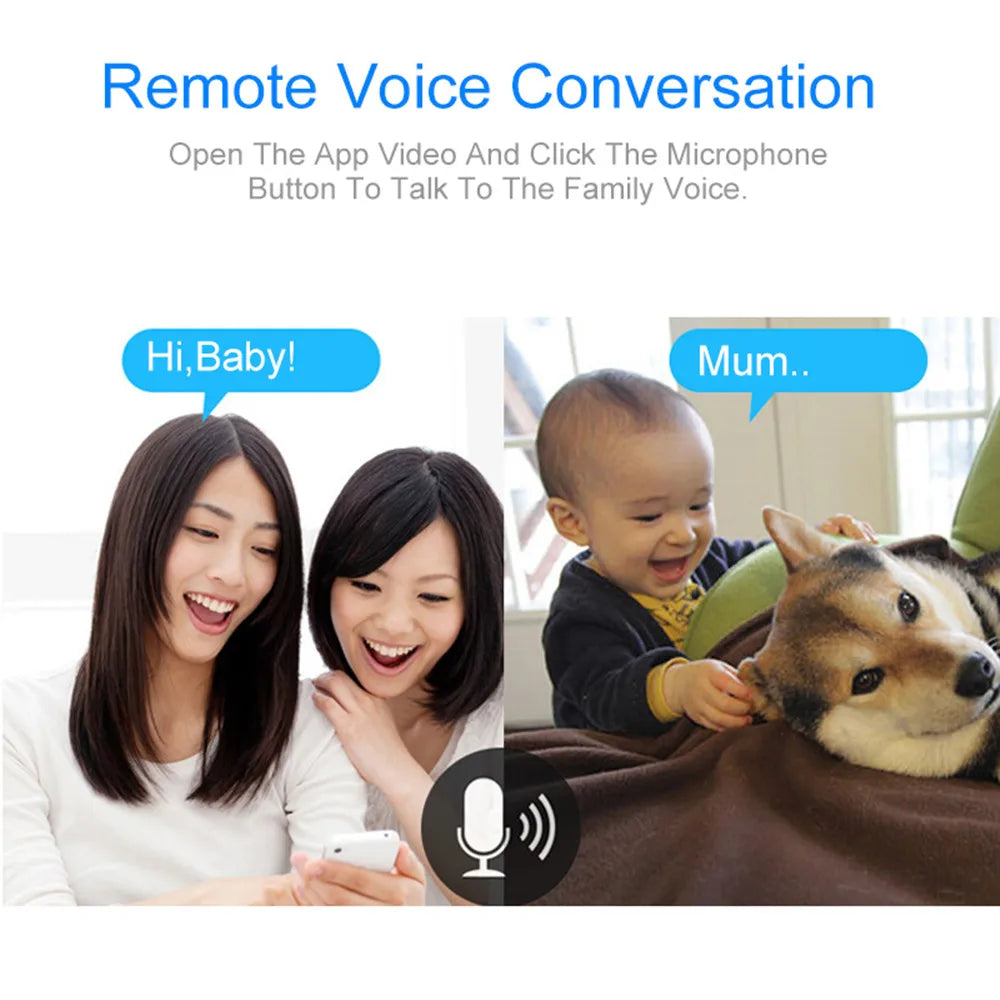 Home Security Camera Baby Monitor Smart WiFi Camera Bebe Audio Record Surveillance HD Mini CCTV IP Camera Wireless 720P - V.I.P Digital Presence