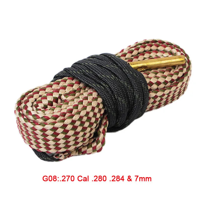 Hunting Gun Bore Cleaner Snake.22 Cal.223 Cal.38 Cal& 5.56mm,7.62mm,12GA Rifle Cleaning Kit Tool Rifle Barrel Calibre Snake Rope - V.I.P Digital Presence