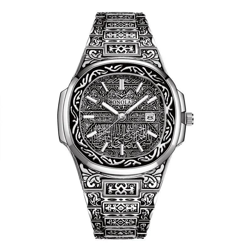 Fashion quartz watch men Brand ONOLA luxury Retro golden stainless steel watch men gold mens watch reloj hombre - V.I.P Digital Presence