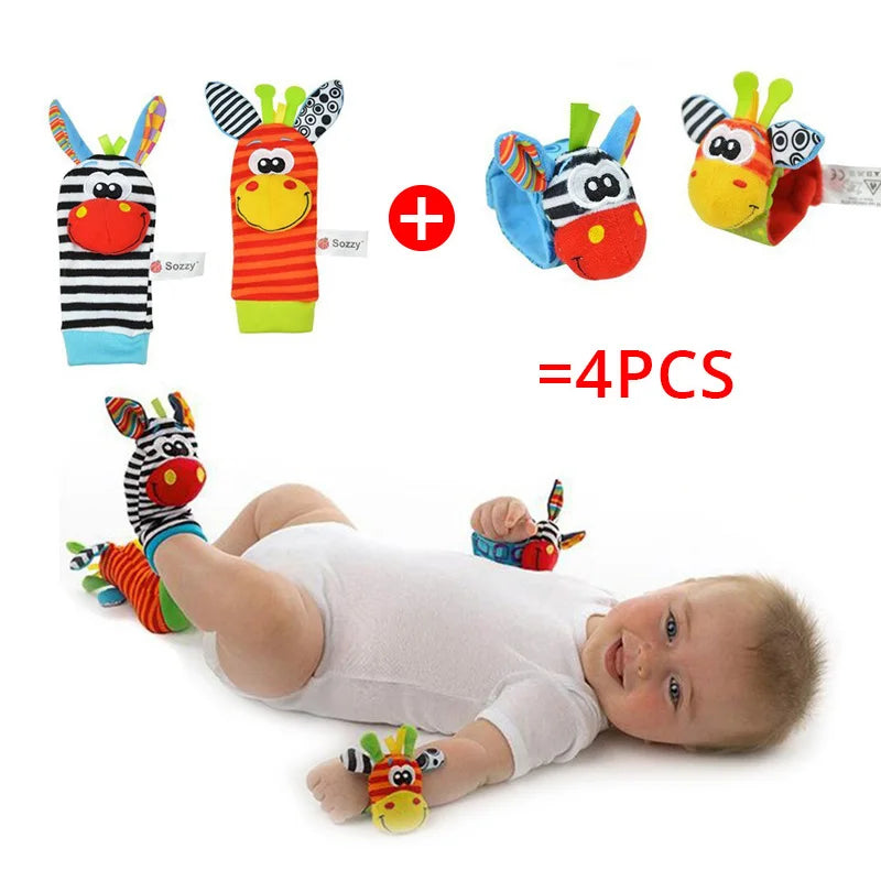 Sozzy Baby Rattles Soft Plush Toys 4 piece - V.I.P Digital Presence