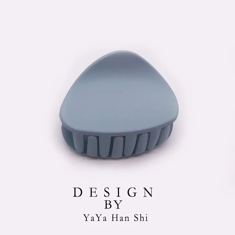 Korean Fashion Design Women Hair Claw Solid Color Hair Crab Retro Square Scrub Hair Clips - V.I.P Digital Presence