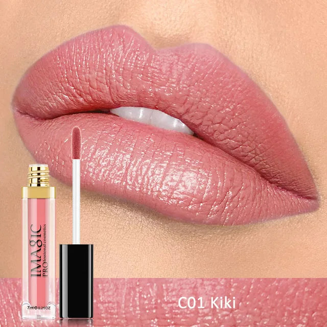 IMAGIC Waterproof Lip Gloss Matte Liquid Lipstick Matte Lipstick Lipkit Cosmetics Makeup Nude 12color - V.I.P Digital Presence