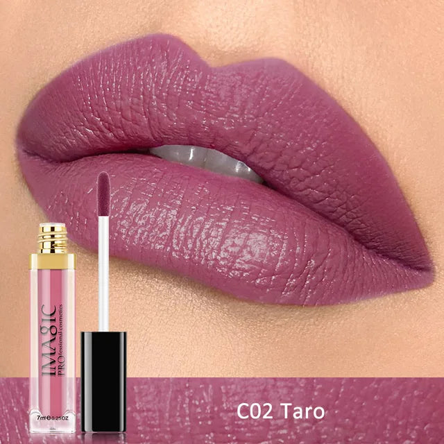 IMAGIC Waterproof Lip Gloss Matte Liquid Lipstick Matte Lipstick Lipkit Cosmetics Makeup Nude 12color - V.I.P Digital Presence