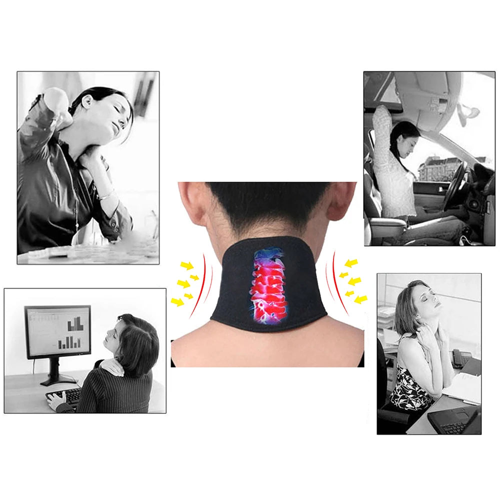 Neck Support Massager 1Pcs Tourmaline Self-heating Neck Belt Protection Spontaneous Heating Belt Body Massager - V.I.P Digital Presence