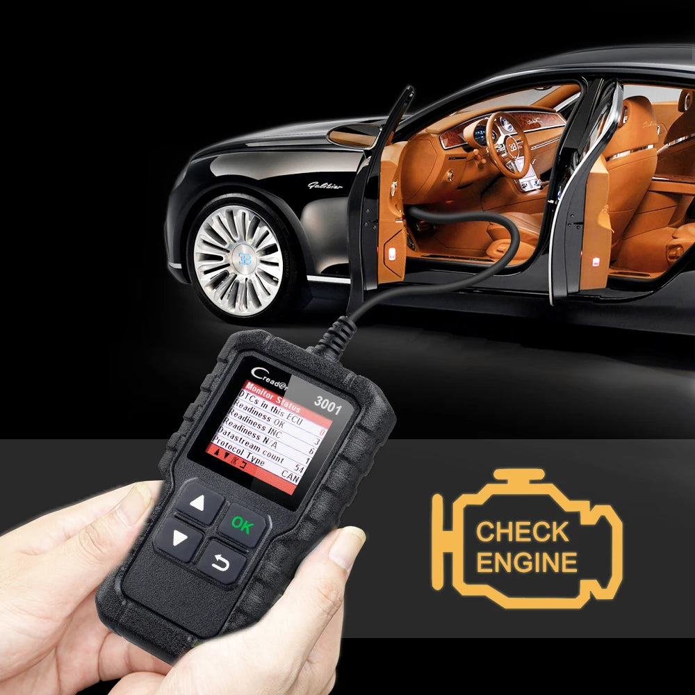X431 Creader 3001 Full OBD2 OBDII Code Reader Scan tools OBD 2 CR3001 Car Diagnostic tool PK AD310 NL100 OM123 Scanner - V.I.P Digital Presence