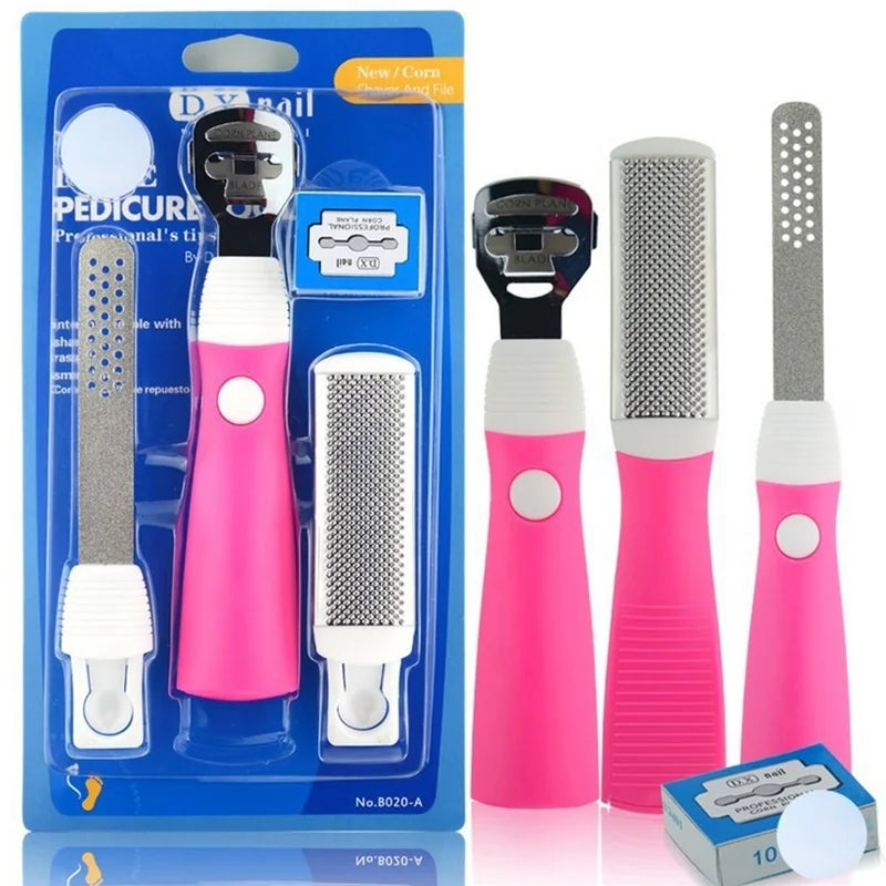 Nail Foot Care Tool Foot File Set Dead Hard Skin Callus Remover Scraper Pedicure Rasp Tools Portable Cuticle Pusher - V.I.P Digital Presence