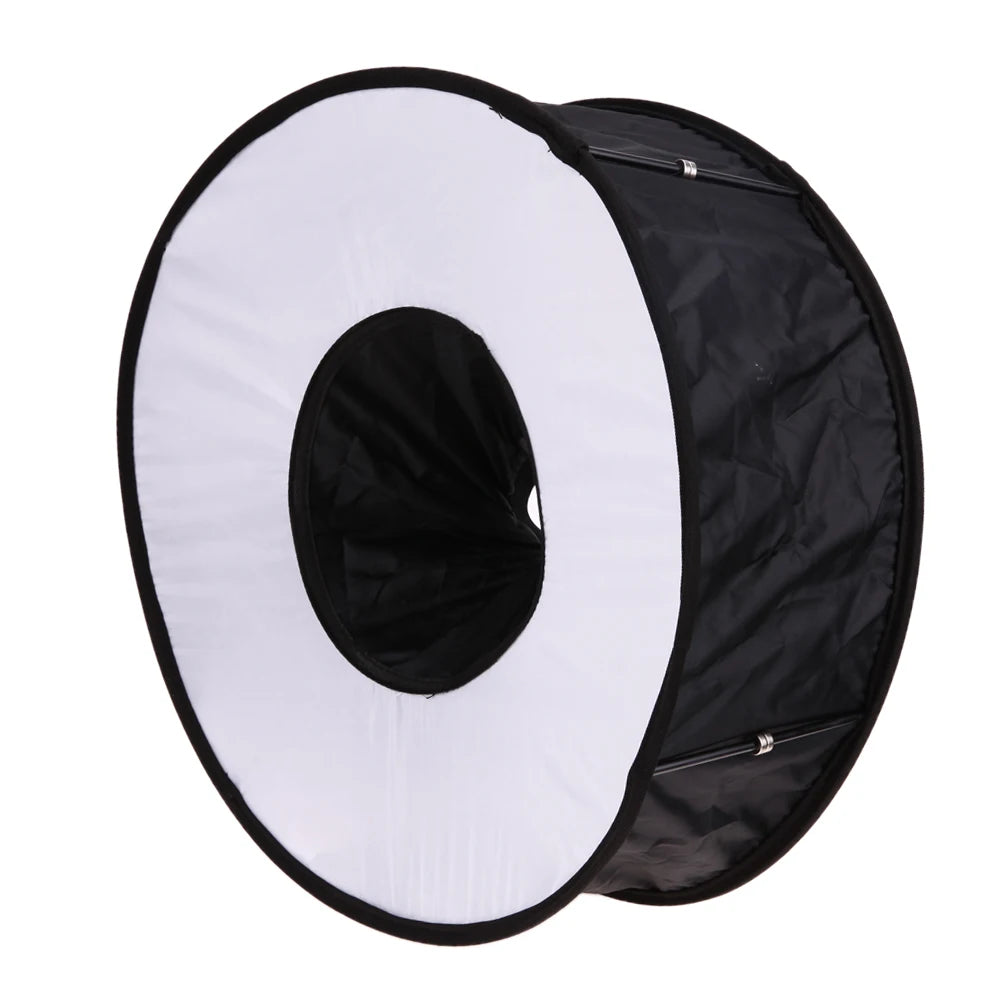 Ring Softbox SpeedLite Softbox Flash Light 45cm Foldable Diffuser Ring Speedlight Soft box