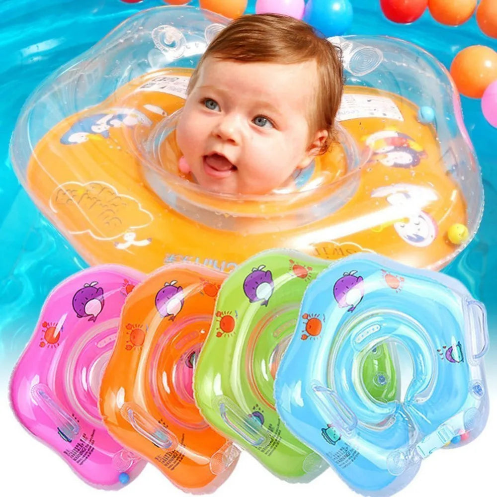 Swimming Baby Accessories Neck Ring Tube Safety Infant Float Circle for Bathing Inflatable Flamingo Inflatable - V.I.P Digital Presence